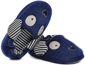 img 3 attached to 🐶 Enteer Baby Fluffy Doggy Slippers for Boys – Cute and Cozy Shoe Slippers