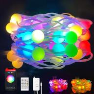 🌟 lumiman color changing globe string lights 33ft – smart rgb string lights with remote for alexa, google home – indoor outdoor usb led lights for party, bedroom, christmas логотип