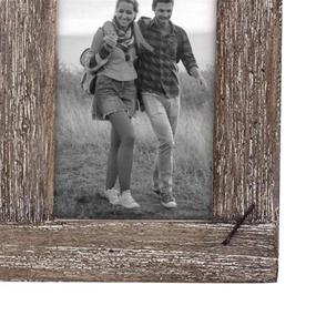 img 2 attached to Foreside Home & Garden FFRD06201 4X6 Brown Weathered Frame with Three Photo Slots