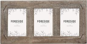 img 1 attached to Foreside Home & Garden FFRD06201 4X6 Brown Weathered Frame with Three Photo Slots