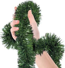 img 1 attached to 🎄 WDSF 50-Foot Soft Green Garland for Christmas Decorations - Non-Lit Holiday Decor for Outdoor/Indoor Use - Premium Quality Artificial Greenery for Home, Garden, or Wedding Party