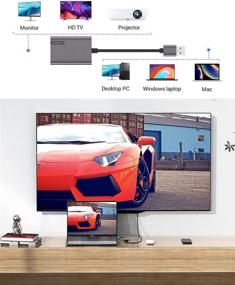 img 2 attached to 🖥️ Полный HD 1080P адаптер USB в HDMI для Mac & Windows - Установка приложения для Windows 10/8/7, Mac OS. Не совместим с Linux, Unix, Android, WinXP, Vista