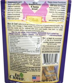 img 1 attached to 🍀 Clover Sleek: Cat Hairball Control Supplement & Chew Treat - Prebiotic for Cats to Manage Shedding, Hairballs & Strengthen Coat with DHA Omega 3 Fatty Acids