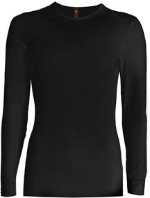 img 1 attached to USTEEZ Девочки плотно облегающая футболка: длинный рукав, базовый мягкий хлопок, повседневное удовольствие.