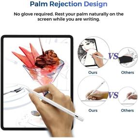 img 3 attached to 🖌️ Palm Rejection Stylus Pen for iPad 2018-2020 Pro & more, Enhancing Precision in Writing & Drawing