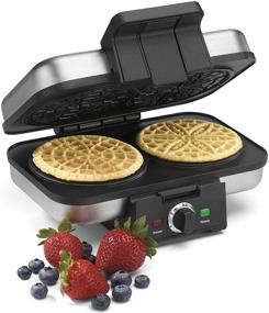 img 1 attached to 🍕 Cuisinart WM-PZ10 Pizzelle Press: Enhanced Silver Kitchen Appliance for Perfect Crispy Treats