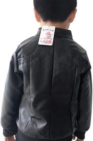 img 3 attached to 🧥 Stylish Stand Collar Leather Jacket - Perfect for Boys' Clothing in Jackets & Coats