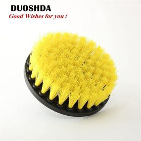 img 2 attached to 🧼 DUOSHIDA 5in 3 Piece Power Scrubbing Brush Drill Attachment Set - Ideal for Showers, Tubs, Bathrooms, Tile, Grout, Carpet, Tires and Boats!