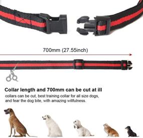 img 2 attached to GLEMEB Remote Dog Training Shock Collar: Rechargeable, Rainproof, Effective Pet Trainer - Ecollar Dog Trainer with LCD Display & 3 Training Modes (Black/Red)