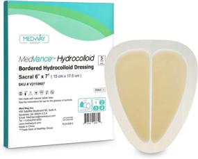 img 4 attached to 🩹 MedVance TM Hydrocolloid – Bordered Hydrocolloid Adhesive Dressing, Sacral, 6x7, Pack of 5 DRESSINGS