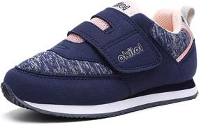 img 3 attached to Okilol Toddler Sneakers: Athletic 👟 Running Shoes for Boys with Style