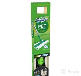 img 6 attached to 🧹 Swiffer Sweeper 2-in-1 Mops: Ultimate Floor Cleaning Kit with 20 Piece Set, Dry and Wet Multi Surface Cleaning, Includes 1 Mop + 19 Refills