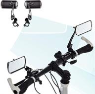 🚲 bicycle mirror – rotatable handlebar mount for safe cycling rearview – bike mirrors logo