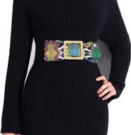 🐍 stylish women's color snakeskin dress belts - fashionably slim belts to elevate your outfit logo