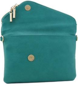 img 1 attached to Envelope Wristlet Clutch Crossbody Chain Women's Handbags & Wallets in Clutches & Evening Bags