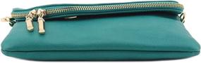 img 2 attached to Envelope Wristlet Clutch Crossbody Chain Women's Handbags & Wallets in Clutches & Evening Bags