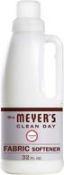 🌿 mrs. meyer's clean day liquid fabric softener, lavender scent, 32 oz (32 loads) - cruelty-free formula with essential oils, paraben-free logo