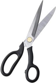 img 4 attached to 🔪 9-Inch Black Fabric Scissors – Professional Tailor Shears, Ultra-Sharp Stainless Steel Sewing Scissors for Home and Office Use – Multifunctional Clothing Scissors (Medium Size)