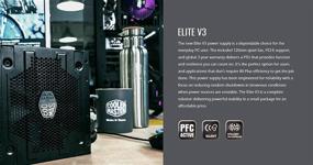 img 2 attached to Источник питания Cooler Master Elite v3 ATX мощностью 600 Вт: тихий, надежный и поддерживаемый гарантией на 3 года