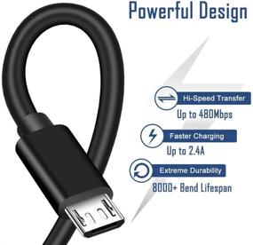 img 1 attached to 🎮 10FT Long PS4 Charger Cord for Xbox One Controller - Fast Charging, Sturdy Micro USB Cable for Xbox One S/X Slim Elite Wireless Controller and PlayStation 4 Games - Dualshock 4 Controller Data Sync Cord Wire