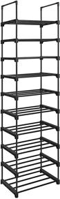 img 4 attached to Maximize Your Space with the SONGMICS 10-Tier Metal Shoe Rack for Living Room and Bedroom Organization