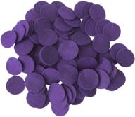 🔮 vibrant dark purple craft felt circles for playful creations - 5 inch, pack of 18 logo