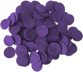 img 4 attached to 🔮 Vibrant Dark Purple Craft Felt Circles for Playful Creations - 5 Inch, Pack of 18