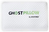 👻 подушка из охлаждающей пены с эффектом памяти ghostbed - контурная из гелевой пены с эргономичным дизайном и патентованным охлаждающим слоем - 1 упаковка логотип