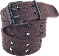 👖 versatile unisex two hole canvas belt: a must-have addition to men's accessories and belts logo