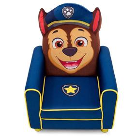 img 3 attached to Delta Children Figural Upholstered Kids Chair: Nick Jr. PAW Patrol Chase in Blue - Fun and Comfort for Your Little One!