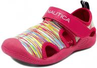 👟 nautica kids youth kettle gulf protective water shoe, closed-toe sport sandals - boys and girls logo