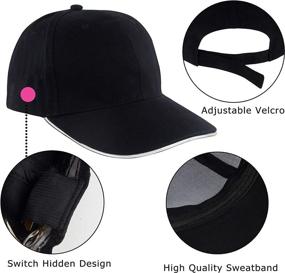 img 3 attached to 🧢 Illuminate Your Style: Muryobao LED Baseball Hat for Flashy Hip-hop Clubbing and Festival Raves