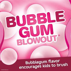 img 2 attached to 🧼 ACT Kids Bubblegum Blowout Toothpaste, Large 4.6oz Tube