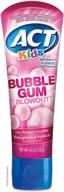 🧼 act kids bubblegum blowout toothpaste, large 4.6oz tube logo