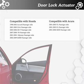 img 3 attached to OTUAYAUTO Door Lock Actuator For Front Left - Replacement For Honda CRV Accord Civic Odyssey