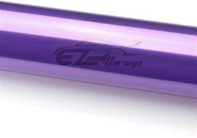 img 2 attached to 🔮 EZAUTOWRAP Glossy Purple 12000k Headlight Taillight Fog Light Side Marker Vinyl Tint Film Kit - Free 12"x12" (1FT x 1FT) Self Adhesive Tool