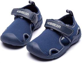 img 4 attached to HOBIBEAR Water-Breathable Toddler Boys' Sandals - Shoes