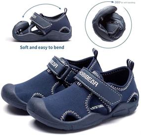 img 2 attached to HOBIBEAR Water-Breathable Toddler Boys' Sandals - Shoes