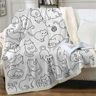 sviuse blanket animals pattern sherpa logo