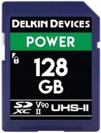 💾 delkin devices 128gb v90 power sdxc uhs-ii memory card (ddsdg2000128) logo
