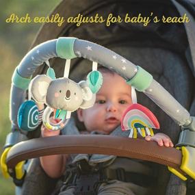 img 1 attached to 🐨 Taf Toys Koala Daydream Pram, Stroller, and Car Seat Arch - Ideal for Infants & Toddlers, Activity Arch with Engaging Toys to Stimulate Baby's Senses and Motor Skills Development, Enhancing Outdoor Experience