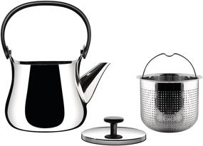 img 3 attached to 🍵 Alessi Cha Kettle: Stylish Silver One-Size Tea Kettle