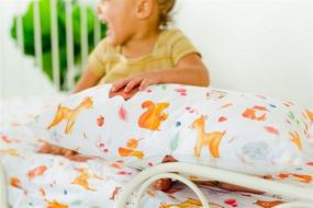 img 2 attached to 🌿 ADDISON BELLE 100% Organic Toddler Pillowcase - Soft, Durable & Breathable Woodland Animals Design - Fits 13x18" & 14x19" Pillows