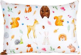 img 4 attached to 🌿 ADDISON BELLE 100% Organic Toddler Pillowcase - Soft, Durable & Breathable Woodland Animals Design - Fits 13x18" & 14x19" Pillows