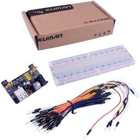 img 1 attached to Kuman 830 MB-102 Tie Points Solderless Breadboard with 65pcs Jump Wires, 3.3V 5V Power Supply Module - Arduino K3 Compatible Electronic Learning Kit