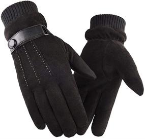img 3 attached to Winter Driving Texting Touchscreen Lining Men's Accessories for Gloves & Mittens