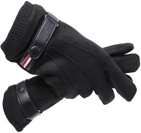 img 4 attached to Winter Driving Texting Touchscreen Lining Men's Accessories for Gloves & Mittens
