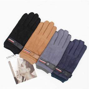 img 1 attached to Winter Driving Texting Touchscreen Lining Men's Accessories for Gloves & Mittens