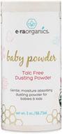 👶 era organics talc free baby powder - organic dusting powder for excess moisture & chafing - non toxic, non-gmo, cruelty free logo