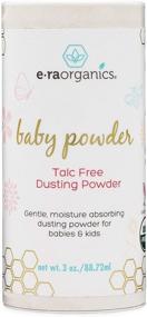 img 4 attached to 👶 Era Organics Talc Free Baby Powder - Organic Dusting Powder for Excess Moisture & Chafing - Non Toxic, Non-GMO, Cruelty Free